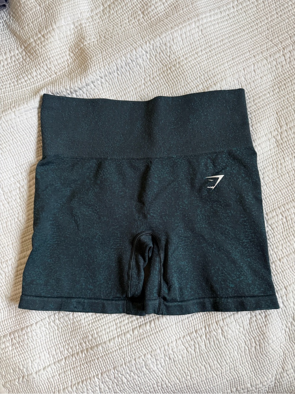 Gymshark Dark Teal High-Rise Seamless Bike Shorts